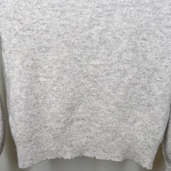 27 Miles Malibu Cashmere Star Patch Crewneck Lightly Distressed Sweater - Picture 12 of 14